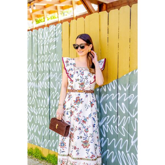 NWT Tuckernuck x Studio McGee Terracotta Cotton Nora Dress Red Chintz Size Small - Picture 14 of 16